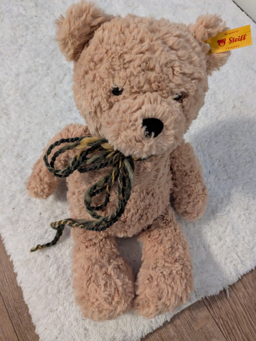 Steiff Jimmy Teddy Bear - Beige Soft Cuddle Toy